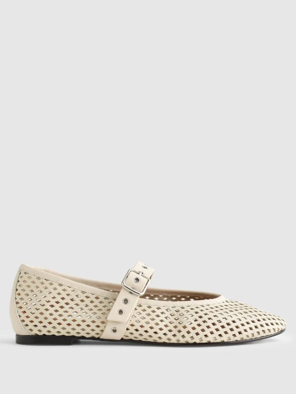 Madewell The Remy Mary Jane Flat in perforated leather Size 7